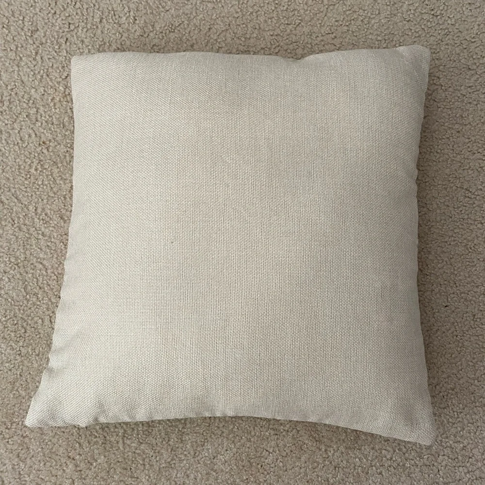 Festive Christmas Throw Pillow Cover Off White with Zipper – Holiday Decorative